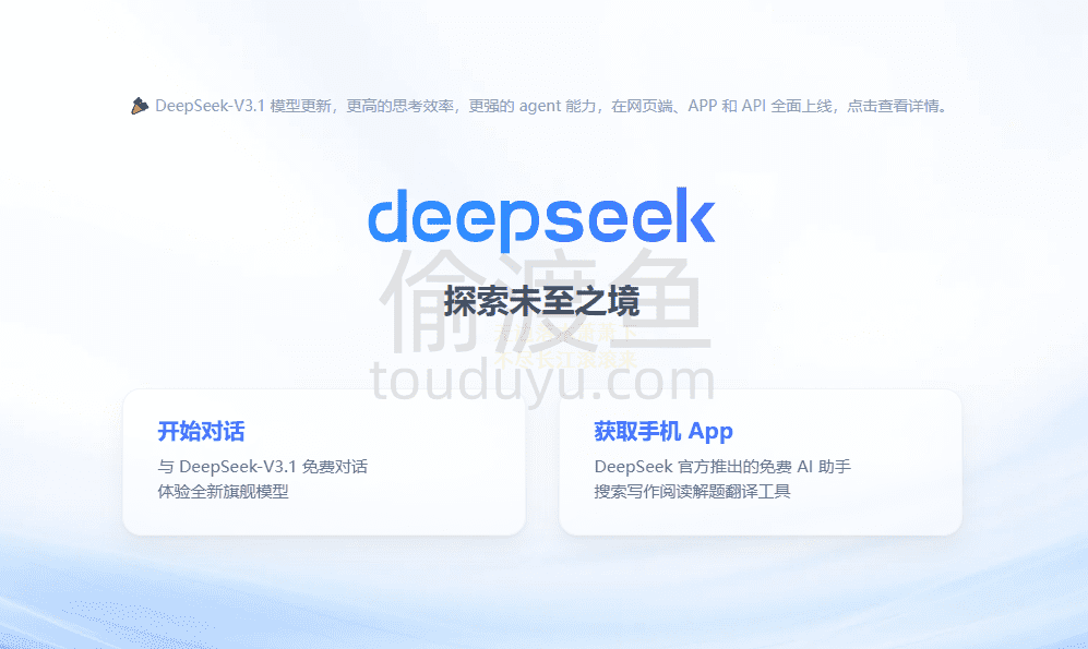 DeepSeek-一个优秀的国产大语言模型AI智能助手-偷渡鱼