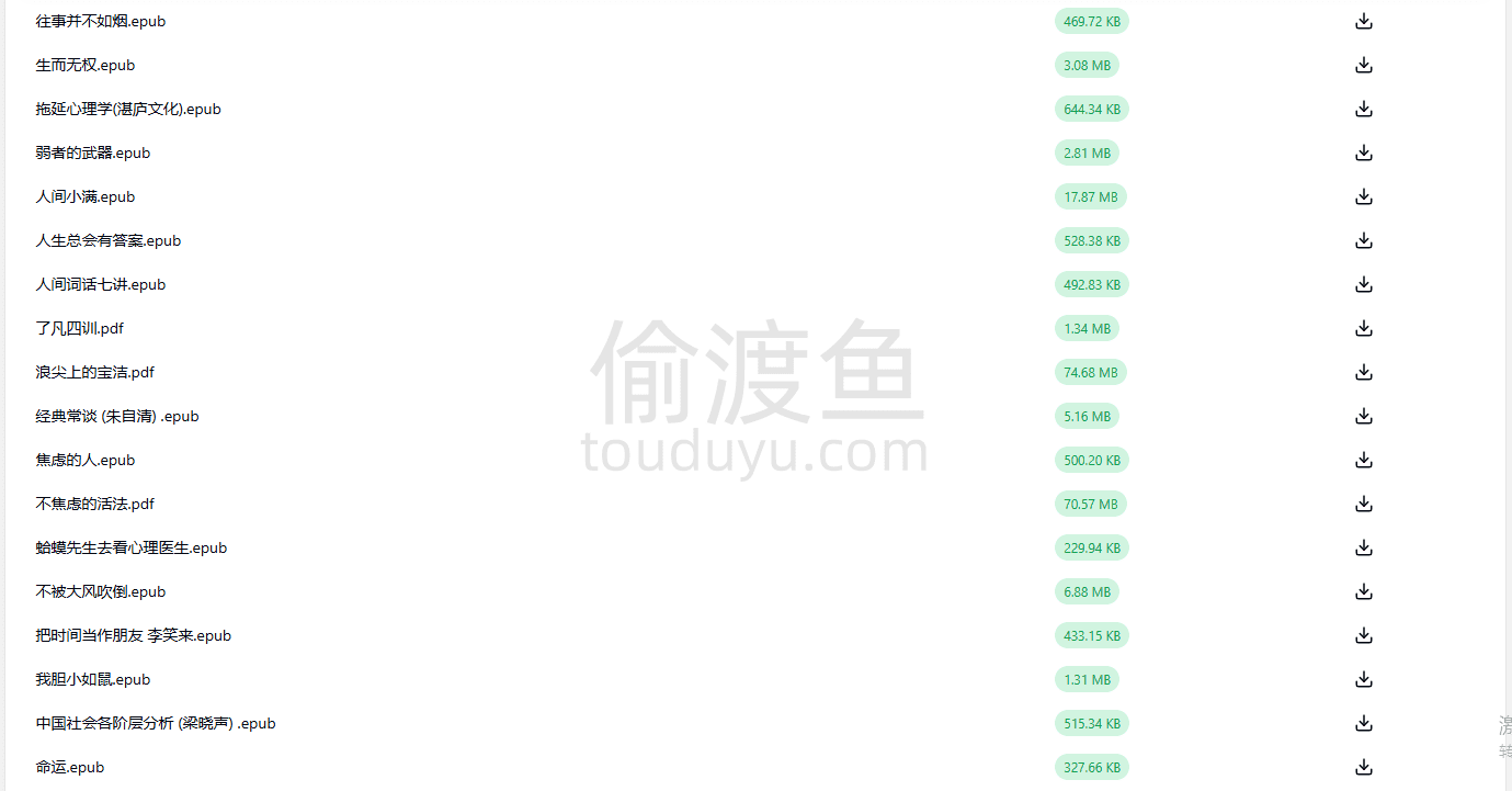 一单书-提供电子书分享、下载和搜索的工具-偷渡鱼