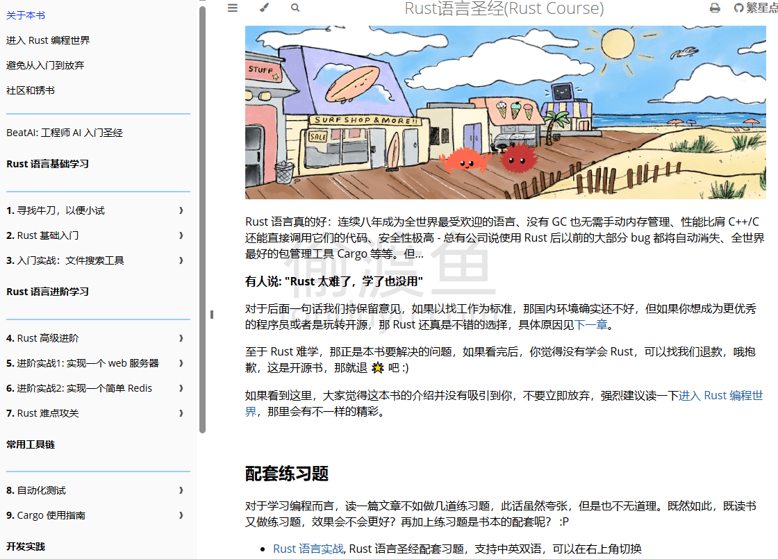 Rust语言圣经-免费的在线学习Rust编程语言的电子书-偷渡鱼