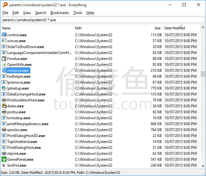 Everything-小巧免费的文件搜索工具-偷渡鱼