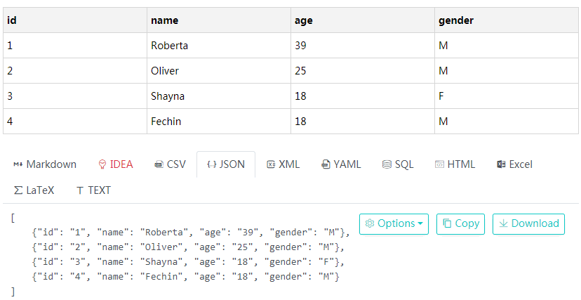 一个功能强大的在线表格转换工具_Table Convert Online